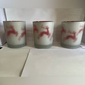 Perfect Christmas Dancing Tealight Holders Bath & Body Works Set Of 3